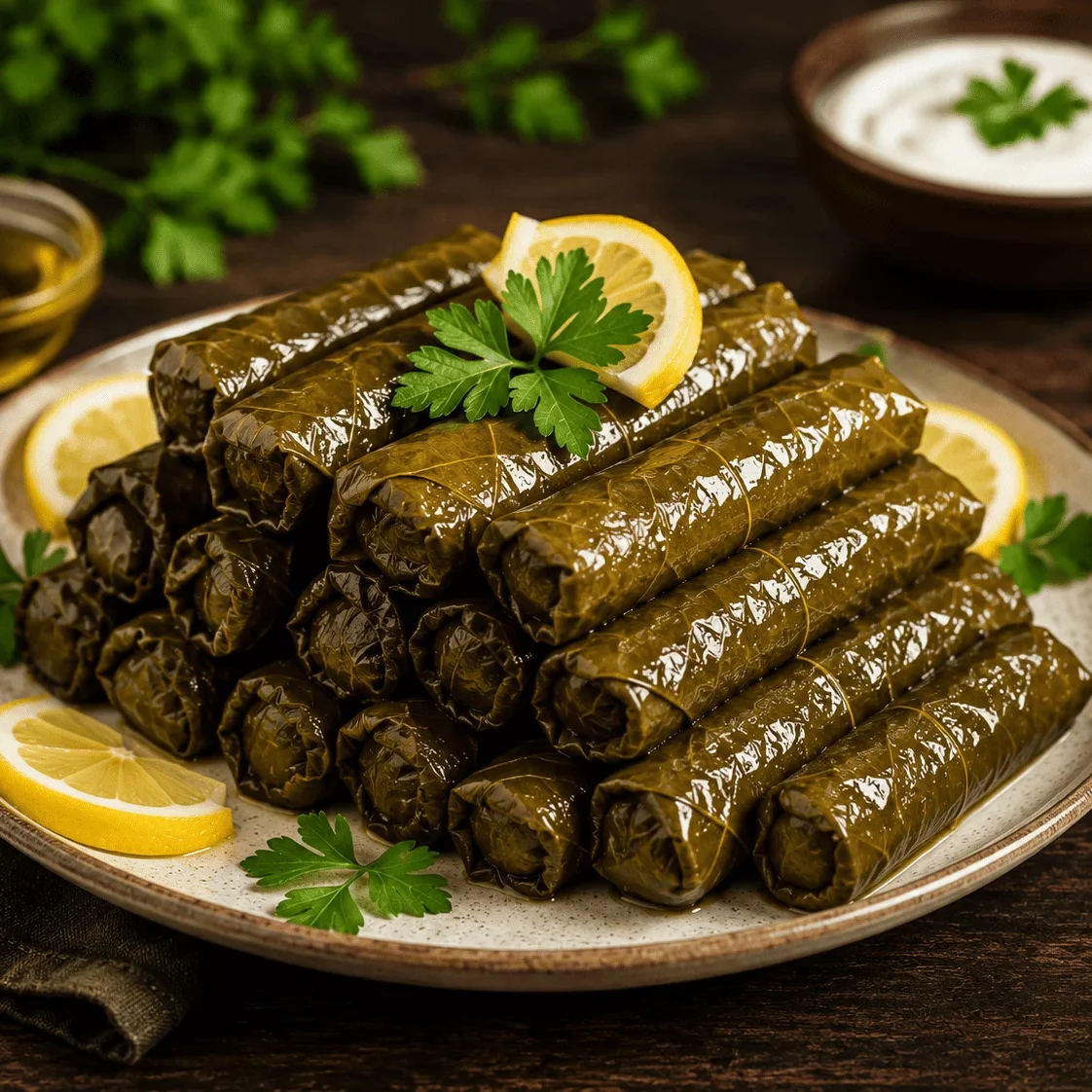 1ك ورق عنب باللحمة المفرومة